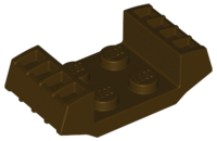 LEGO® los onderdeel Plaat Aangepast Donker Bruin 41862