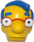 LEGO® los onderdeel Hoofd Aangepast Geel 16735c01pb01