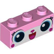 Plaatje in Gallery viewer laden, LEGO® los onderdeel Steen met Motief Fel Roze 3622pb049