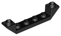 LEGO® los onderdeel Dakpan Omgekeerd in kleur Zwart 52501