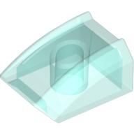Plaatje in Gallery viewer laden, LEGO® onderdeel Dakpan Gebogen Doorzichtig Lichtblauw 30602
