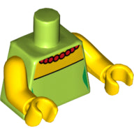 LEGO® los onderdeel Lijf met Motief Limoen 973pb1669c01