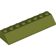 LEGO® los onderdeel Dakpan Algemeen in kleur Olijfgroen 4445