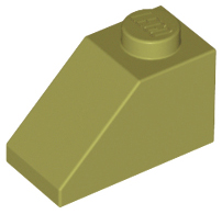 Plaatje in Gallery viewer laden, LEGO® los onderdeel Dakpan Algemeen in kleur Olijfgroen 3040