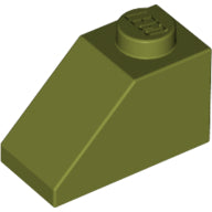 Plaatje in Gallery viewer laden, LEGO® los onderdeel Dakpan Algemeen in kleur Olijfgroen 3040