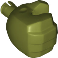 LEGO® los onderdeel Lijf Accessoire Olijfgroen 10126