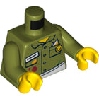 LEGO® los onderdeel Lijf met Motief Olijfgroen 973pb1826c01