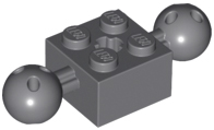 LEGO® Technische Steen Donker Blauwachtig Grijs 17114