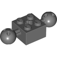 LEGO® Technische Steen Donker Blauwachtig Grijs 17114