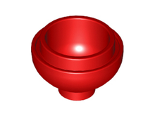 Plaatje in Gallery viewer laden, LEGO® los onderdeel Steen Rond in kleur Rood 15395