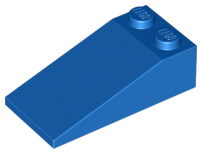 Plaatje in Gallery viewer laden, LEGO® los onderdeel Dakpan Algemeen in kleur Blauw 30363
