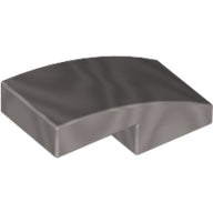 Plaatje in Gallery viewer laden, LEGO® los onderdeel Dakpan Gebogen Metallisch Zilver 11477