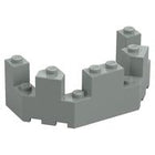 LEGO® los onderdeel Dak in kleur Lichtgrijs 6066