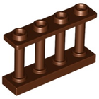 LEGO® los onderdeel Hek in kleur Roodachtig Bruin 15332