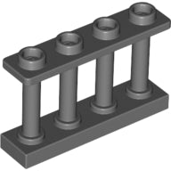 Plaatje in Gallery viewer laden, LEGO® los onderdeel Hek Donker Blauwachtig Grijs 15332