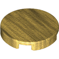 Plaatje in Gallery viewer laden, LEGO® los onderdeel Tegel Rond in kleur Parel Goud 14769