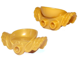 LEGO® los onderdeel Lijf Accessoire Parel Goud 15086