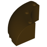LEGO® los onderdeel Steen Rond in kleur Donker Bruin 87559