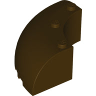 LEGO® los onderdeel Steen Rond in kleur Donker Bruin 87559