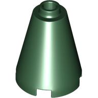 LEGO® los onderdeel Kegel in kleur Donkergroen 3942c