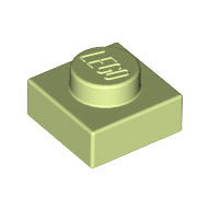 Plaatje in Gallery viewer laden, LEGO® los onderdeel Plaat Algemeen Geelachtig Groen 3024