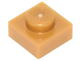 LEGO® los onderdeel Plaat Algemeen in kleur Parel Goud 3024