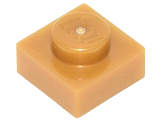 LEGO® los onderdeel Plaat Algemeen in kleur Parel Goud 3024
