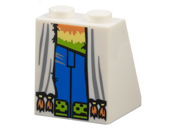 LEGO® los onderdeel Dakpan met Motief Wit 3678bpb070