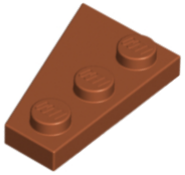 Plaatje in Gallery viewer laden, LEGO® los onderdeel Wig Plaat in kleur Donker Oranje 43722