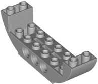 Plaatje in Gallery viewer laden, LEGO® onderdeel Dakpan Gebogen Licht Blauwachtig Grijs 11301