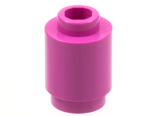 Plaatje in Gallery viewer laden, LEGO® los onderdeel Steen Rond in kleur Donker Roze 3062