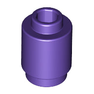 LEGO® los onderdeel Steen Rond in kleur Donkerpaars 3062