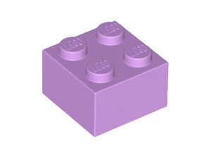 LEGO® los onderdeel Steen in kleur Medium Lavendel 3003