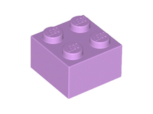 Plaatje in Gallery viewer laden, LEGO® los onderdeel Steen in kleur Medium Lavendel 3003