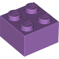 Plaatje in Gallery viewer laden, LEGO® los onderdeel Steen in kleur Medium Lavendel 3003