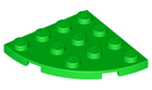 LEGO® los onderdeel Plaat Rond in kleur Fel Groen 30565
