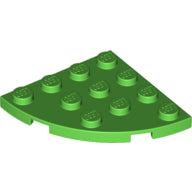 LEGO® los onderdeel Plaat Rond in kleur Fel Groen 30565