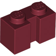 LEGO® los onderdeel Steen Aangepast in kleur Donkerrood 4216
