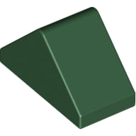 Plaatje in Gallery viewer laden, LEGO® los onderdeel Dakpan Algemeen Donkergroen 3044c