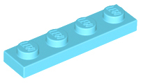 LEGO® los onderdeel Plaat Algemeen Medium Azuurblauw 3710
