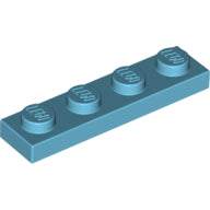LEGO® los onderdeel Plaat Algemeen Medium Azuurblauw 3710