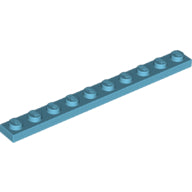 LEGO® los onderdeel Plaat Algemeen Medium Azuurblauw 4477