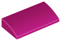 LEGO® los onderdeel Dakpan Gebogen in kleur Magenta 88930