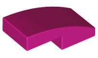 LEGO® los onderdeel Dakpan Gebogen in kleur Magenta 11477
