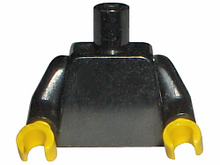 Plaatje in Gallery viewer laden, LEGO® los onderdeel Lijf in kleur Zwart 973c018