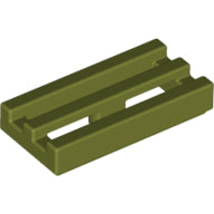 Plaatje in Gallery viewer laden, LEGO® los onderdeel Tegel Aangepast Olijfgroen 2412b