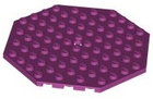 LEGO® los onderdeel Plaat Aangepast in kleur Magenta 89523