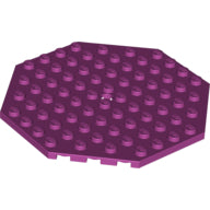 LEGO® los onderdeel Plaat Aangepast in kleur Magenta 89523