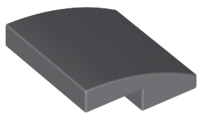 LEGO® Dakpan Gebogen Donker Blauwachtig Grijs 15068