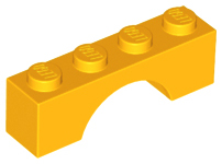 Plaatje in Gallery viewer laden, LEGO® los onderdeel Steen Boog Helder Licht Oranje 3659